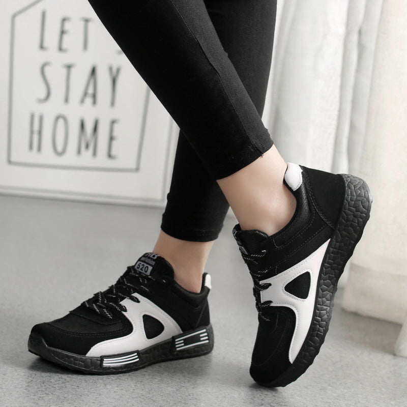 2019 spring and autumn Korean sports shoes female wild casual shoes Anshoe student breathable shoes flat running shoes