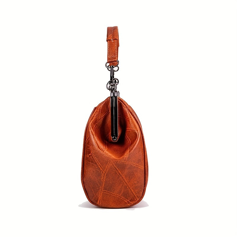 Ladies Soft Retro Leather Large Capacity Multi-Pocket Portable Shoulder Crossbody Women Handbag Cell Phone Bag Clutch Bag Purse Party Dinner Bag Spanish Bag Casual Versatile Paragraph Birthday Gift Removable Shoulder Strap Cheap On