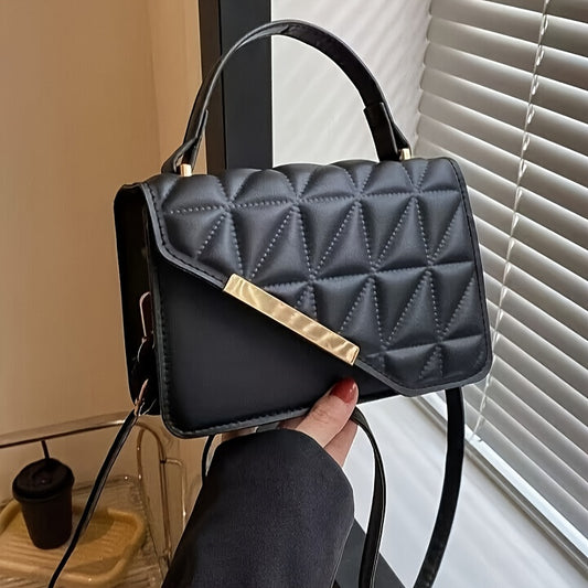 Mini Borsa A Tracolla Trapuntata Alla Moda, Borsa A Tracolla Con Patta Alla Moda, Borsa E Borsetta Casual Da Donna