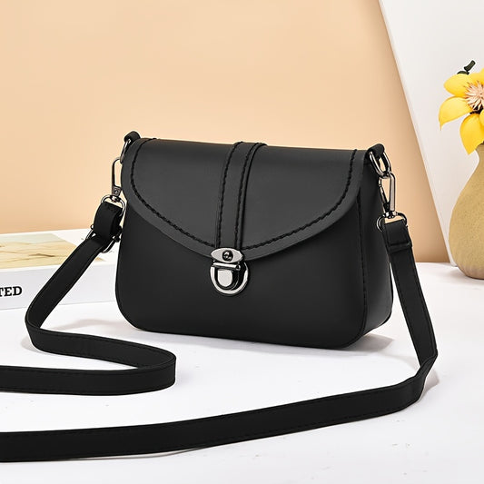 Fashion Simple Crossbody Bag, Solid Color Shoulder Bag, Women's Casual Handbag & Phone Purse