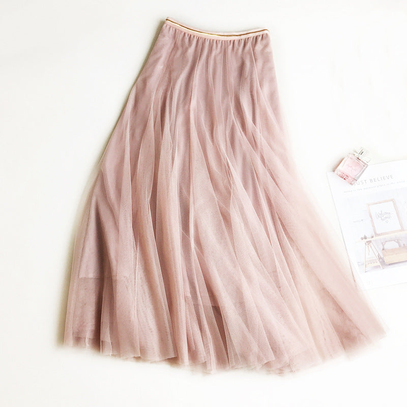 South Korea Dongda Gate Wholesale 2021 Summer Slim Waist Middle School Slim Skirt Puff Hirkad Skirt