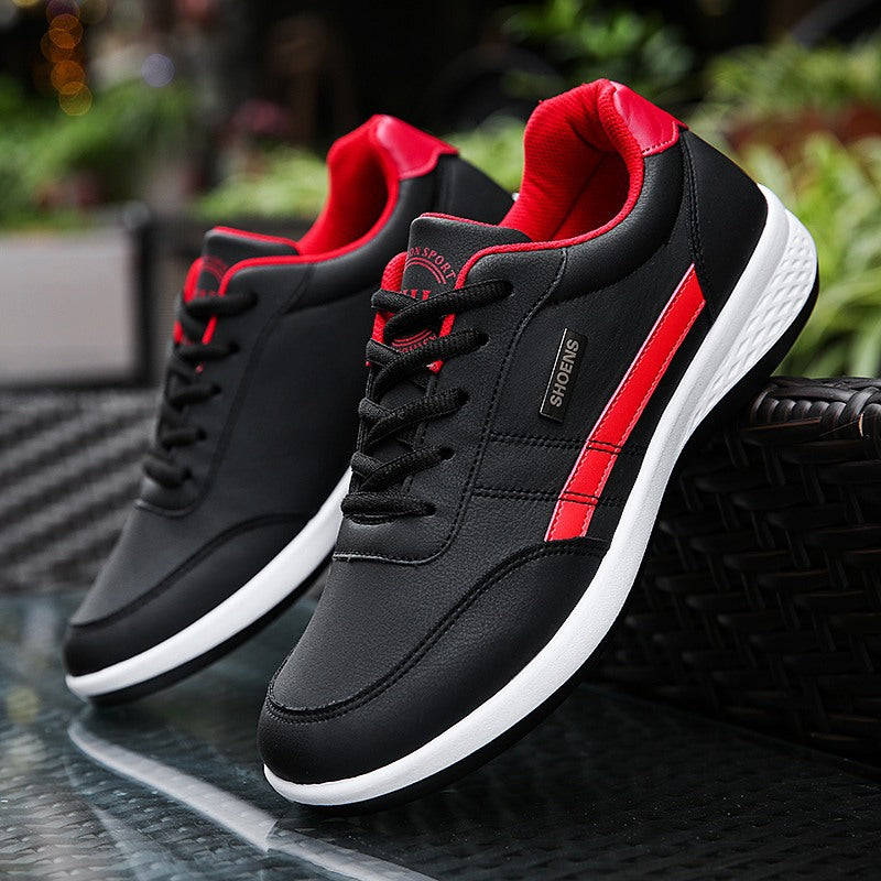 Spring new 2021 men's shoes Korean fashion tide shoes leather men's running casual shoe shoes sports shoes wholesale