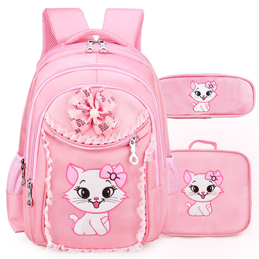 Children 1 3 4 -6 2-shoulders 7-9-12 years old school bag primary school girl Korean cute princess backpack