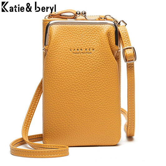 Fashion Small Crossbody Bags Women Mini PU Leather Shoulder Messenger Bag For Girls Yellow Bolsas Ladies Phone Purse Zipper Flap