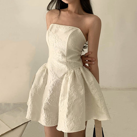 Elegant Corset Solid Mini Dress