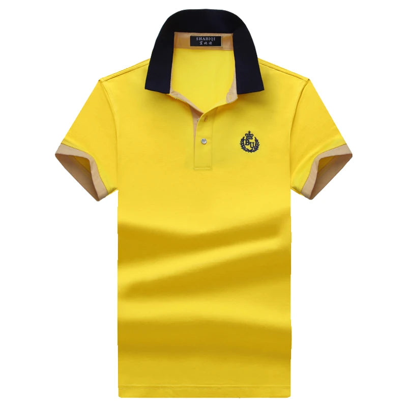 SHABIQI Classic Brand Men shirt Men Polo Shirt Men Short Sleeve Polos Shirt T Designer Polo Shirt Plus Size 6XL 7XL 8XL 9XL 10X