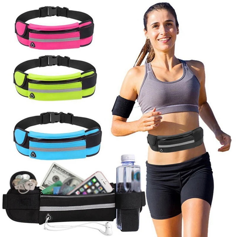 Invisible Waist Bag Sport Money Phone Pouch Yoga Running Fitness Fanny Pack Portable Belt Bags Waterproof Storage Waistbag 2021