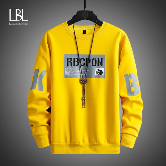 LBL 2021 New Spring Autumn Solid Color Casual Mens Hoodies Sweatshirts Men Fashion Harajuku Streetwear Hoodies Sweatshirt Tops