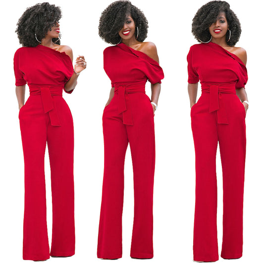 Women's Asymmetrical One-Piece Jumpsuits