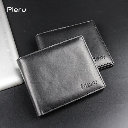 Foreign trade explosions men's wallet horizontal short leisure business tickets two fold multi-card plaque wallet pack wholesale