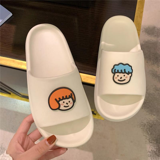 Bathroom men and women lovers sandals and slippers room home exterior wear net red INS tide fashion Japanese cartoon cool slippers