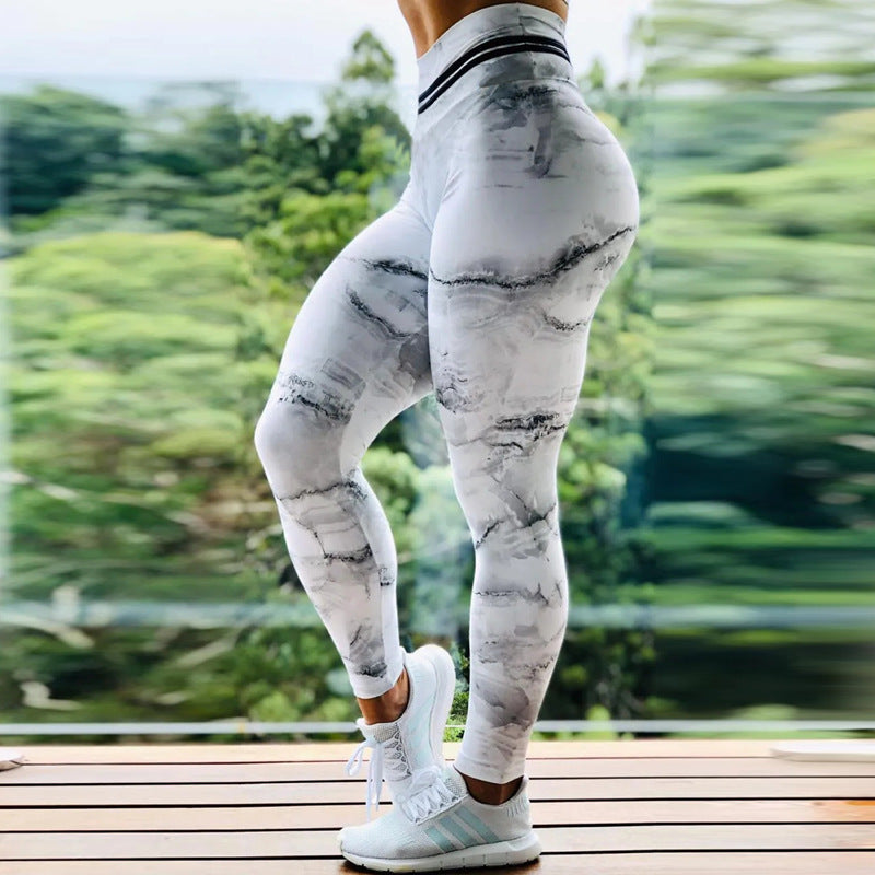 Marble Print Leggings