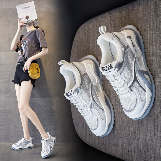 Old shoes summer spring 2021 summer mesh new sports shoes casual women's shoes tide ladies daily shoes