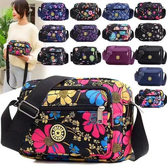 Wholesale 2021 new Messenger bag female canvas Mummy bag 20 &times; 15 shoulder bag Based old flower cloth bag