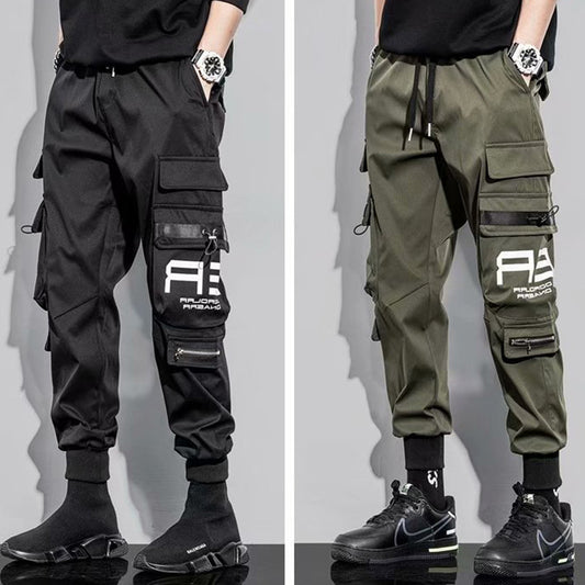 Japanese men's trousers tidal cards dress men 2021 spring and autumn new loose sports casual pants men cross-borders