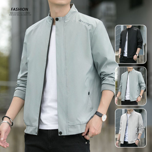 2021 new spring men's spot jacket Korean version of spring and autumn trend handsome loose baseball jacket jacket