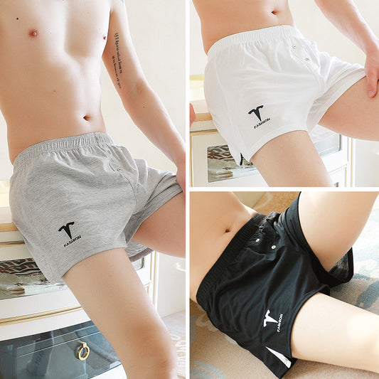 Men's underwear Abro pants four-pointed panties men's summer thin section loose young big size flat-race pants shorts