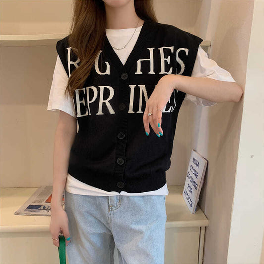 Student thin section V-neck open shirt sweater female summer 2021 new Korean version of easing thin wild casual shirt