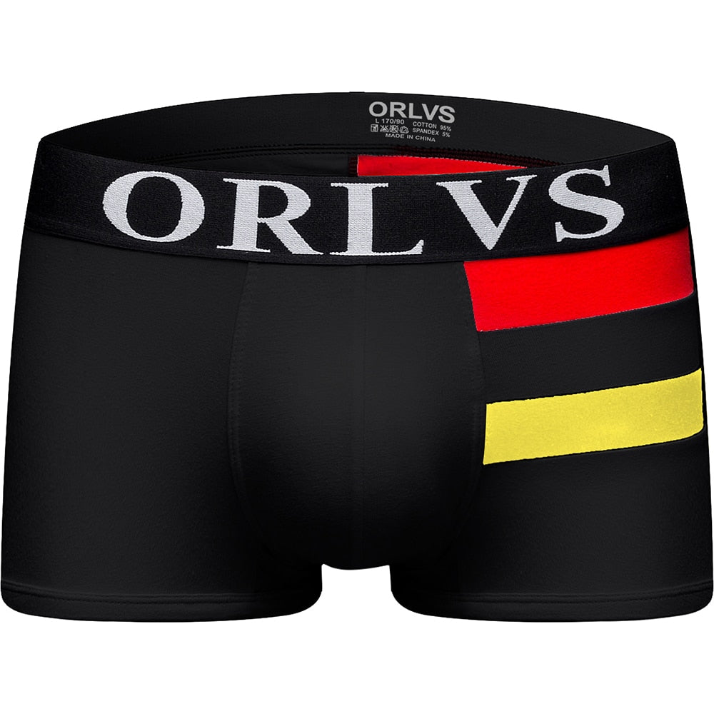 ORLVS Mens Boxer Sexy Underwear soft long boxershorts Cotton soft Underpants Male Panties 3D Pouch Shorts Under Wear Pants Short