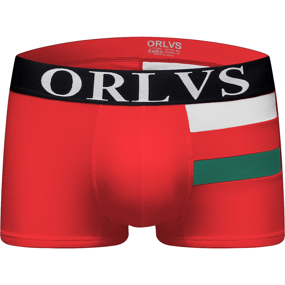 ORLVS Mens Boxer Sexy Underwear soft long boxershorts Cotton soft Underpants Male Panties 3D Pouch Shorts Under Wear Pants Short