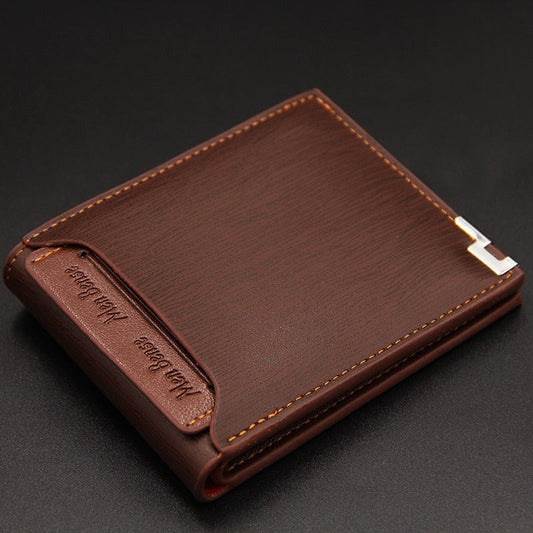 Mens Wallet Leather Bifold Wallet Slim Fashion