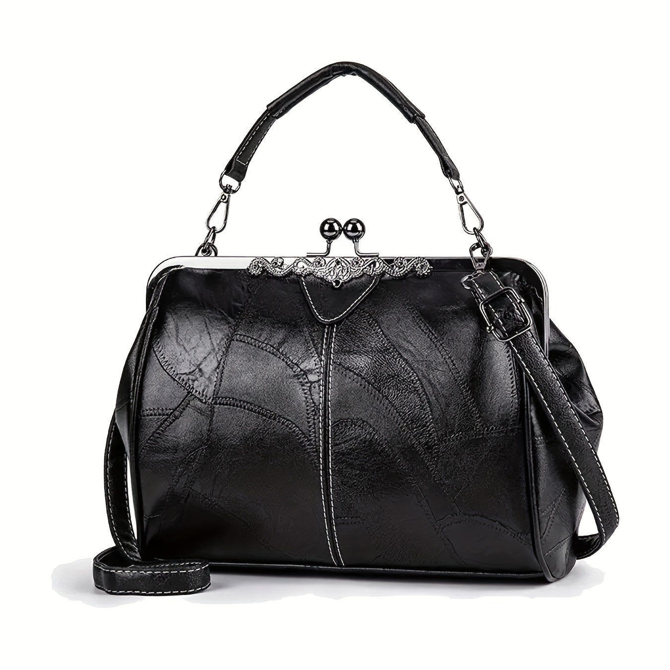 Ladies Soft Retro Leather Large Capacity Multi-Pocket Portable Shoulder Crossbody Women Handbag Cell Phone Bag Clutch Bag Purse Party Dinner Bag Spanish Bag Casual Versatile Paragraph Birthday Gift Removable Shoulder Strap Cheap On